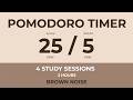 Stop Doom Scrolling. Here's Your Pomodoro Timer. (Brown Noise, No Ads)