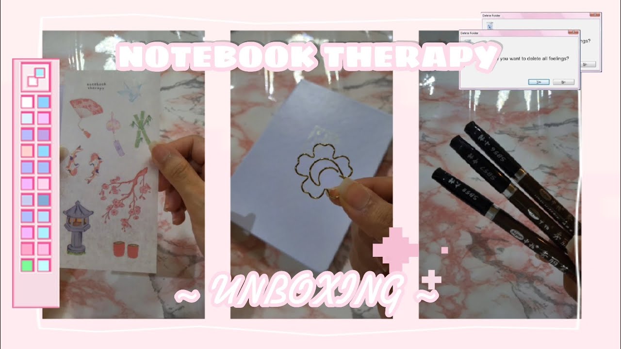 ASMR | Notebook Therapy Unboxing 📦 Journal and Stationary Haul 💭 - YouTube