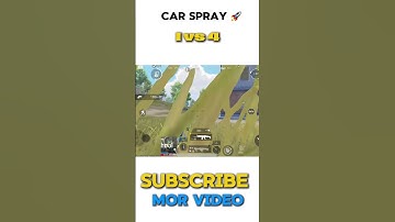 Just WAIT END WATCH THES CAR Spray 1v4 #pubgmobile #bgmishorts #ytshorts #shorts #shortsviral