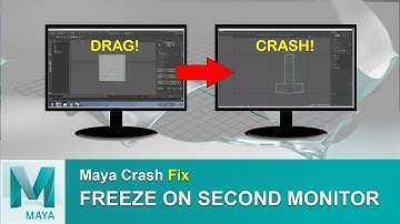 Maya (2018) crash fix freeze on second monitor
