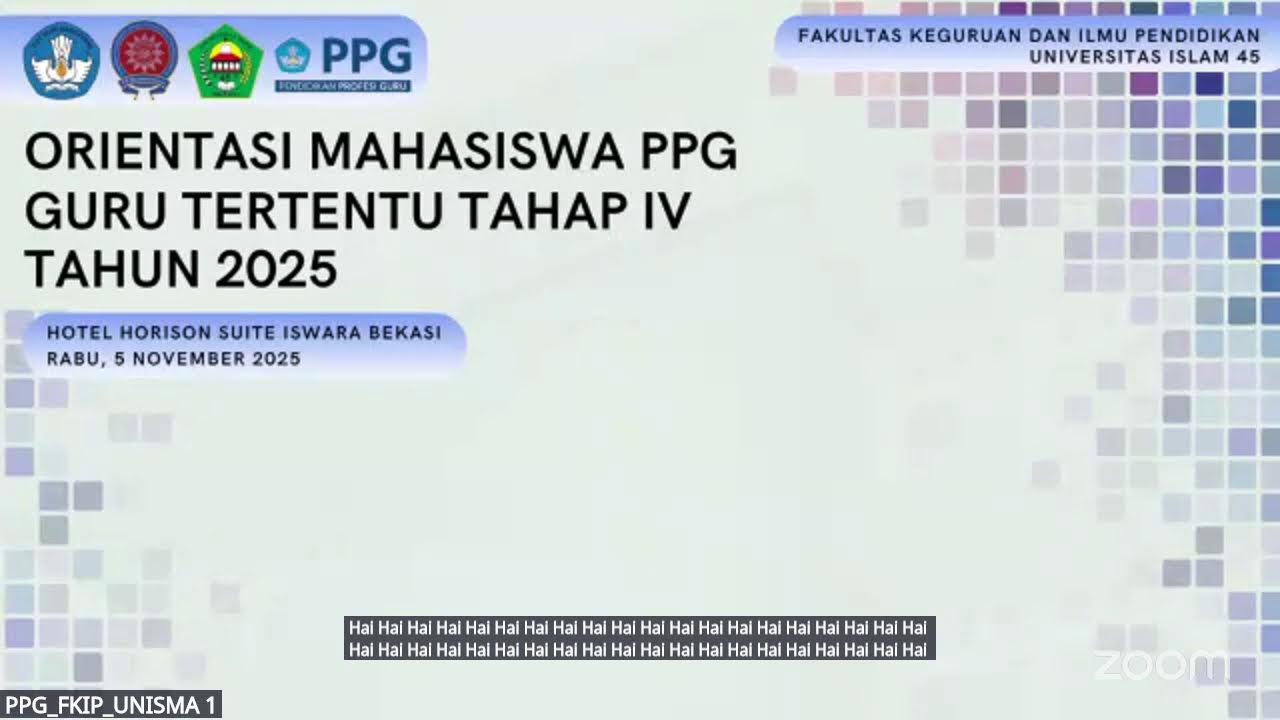 ORIENTASI GUTER 4 2025 PPG FKIP UNIVERSITAS ISLAM 45