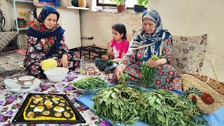 Cooking pizza with organic vegetables in the village!A beautiful day in the village