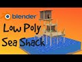 Sea shack Blender 3D Tutorial #blender #blender3d #blendertutorial