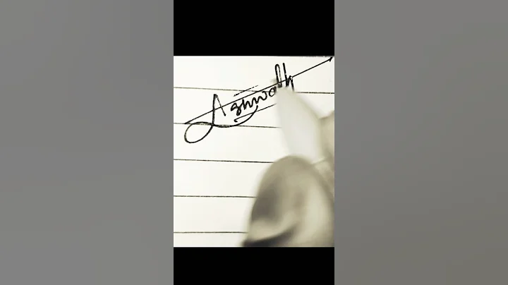 How to write A | Ashwath sign.#shorts #ytshorts