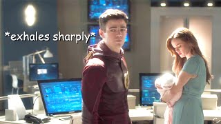 barry and caitlin being interrupted for 3 minutes and 16 seconds straight