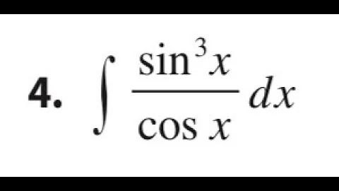 integrate sin^3(x)/cos(x) dx