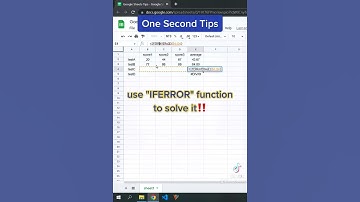 [Google Sheets Tips]hide error but keep formula in cells!!