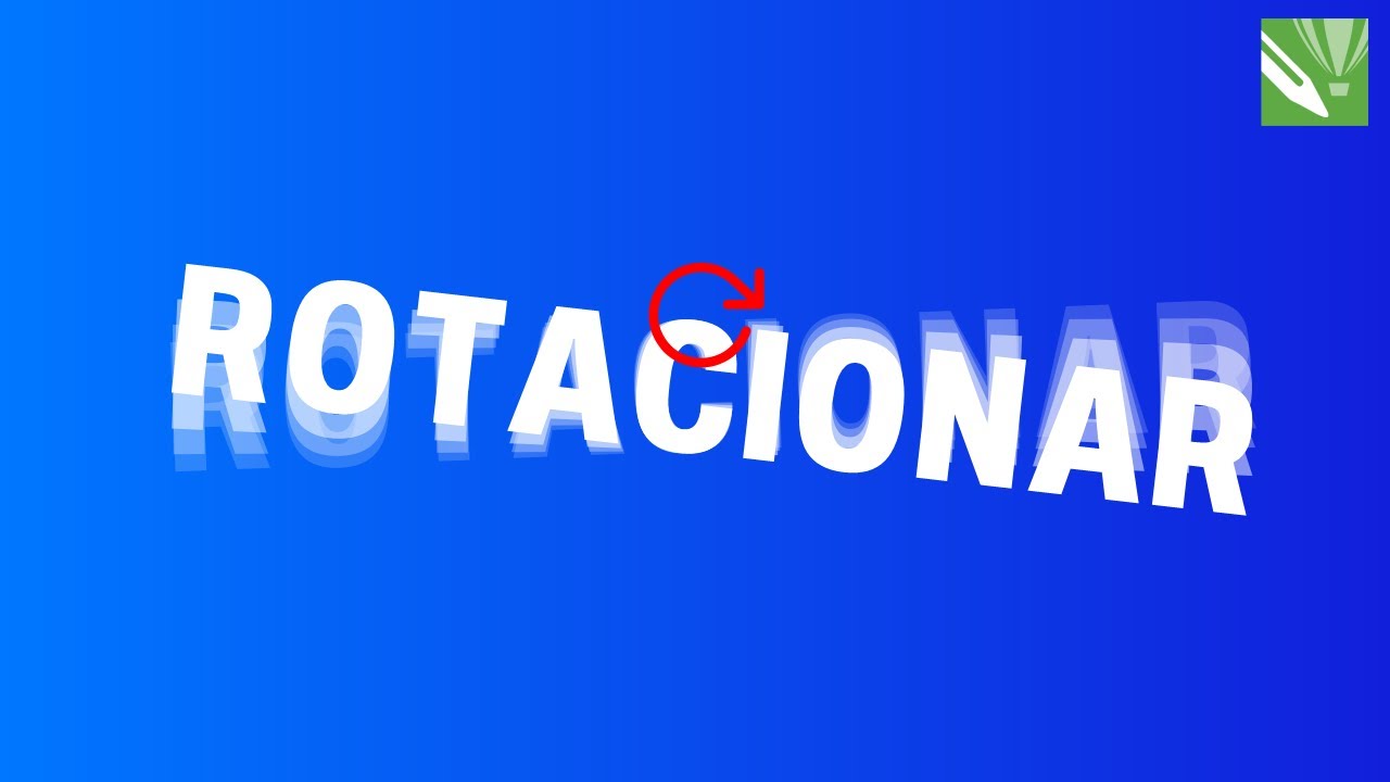 Como Girar ou Rotacionar um Texto | COREL DRAW - YouTube