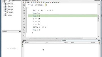 Wokring with the Variables Window in Mircochip