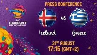 Iceland v Greece - Press Conference