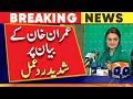 Maryam aurangzaib  pmln  strong reaction to imran khans statement  geo news
