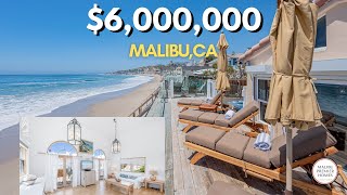 Touring a $6,000,000 beachfront property in Malibu California inside an elite gated community