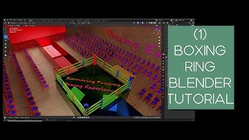 HOW TO MAKE A BOXING RING BLENDER TUTORIAL