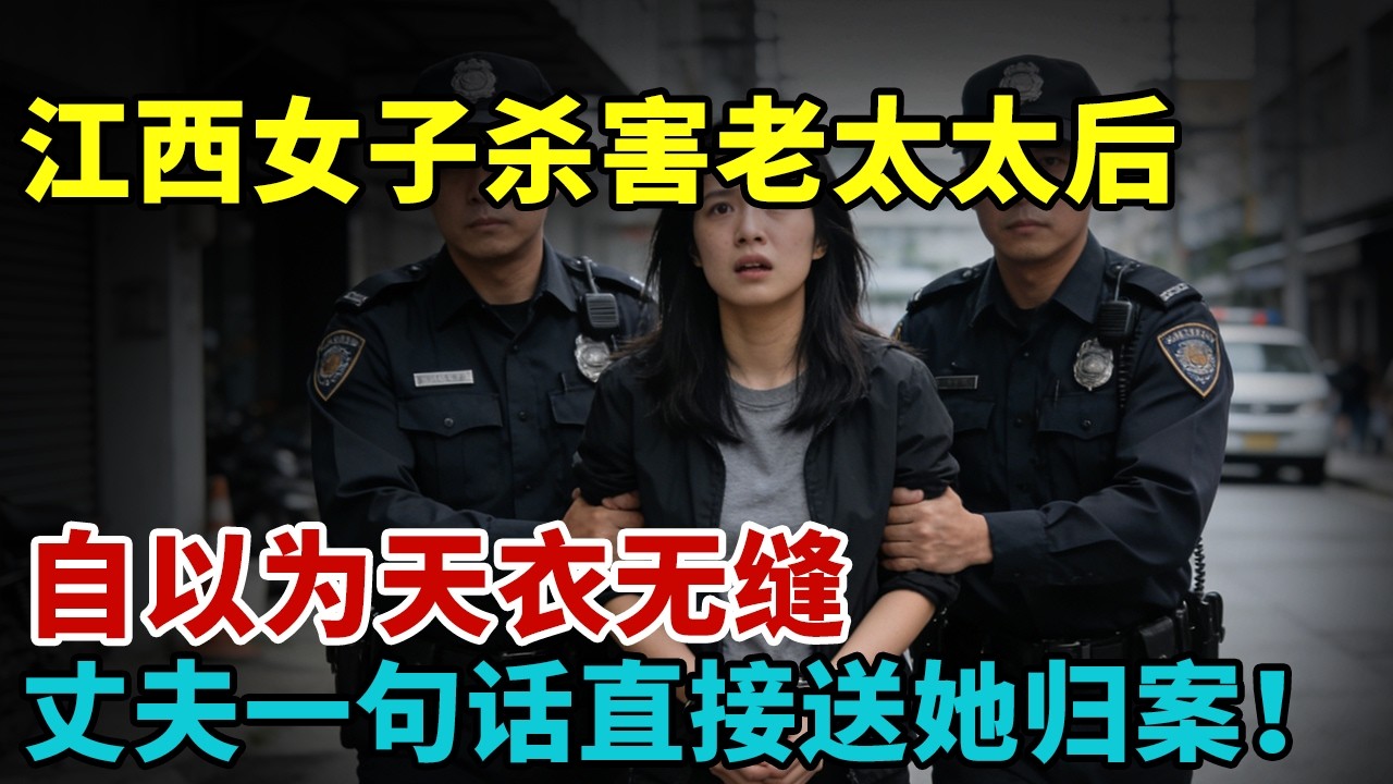 江西女子杀害老太太后，自以为天衣无缝，丈夫一句话直接送她归案！【法治纪实】