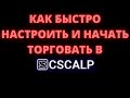 КАК БЫСТРО НАСТРОИТЬ И НАЧАТЬ ТОРГОВАТЬ В CSCALP