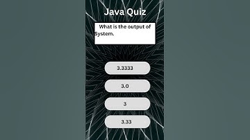 4. Java Quiz | Crack Interview | @AnandhTechSolutions #java #aws #python #shorts #quiz #coding
