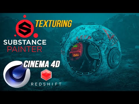 Substance Painter + Redshift + Cinema 4D | Создание материала в Substance Painter для Redshift