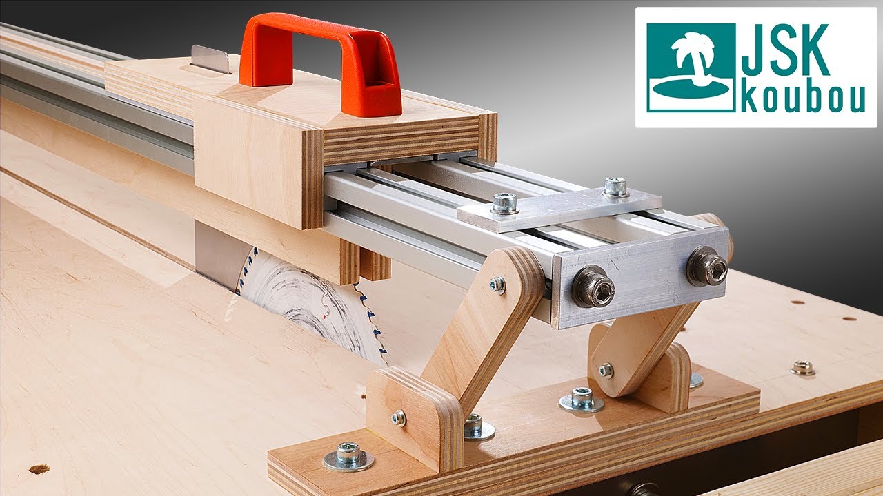 Sliding Table For The Table Saw ➲ DIY WoodWorking For Aug16 - YouTube
