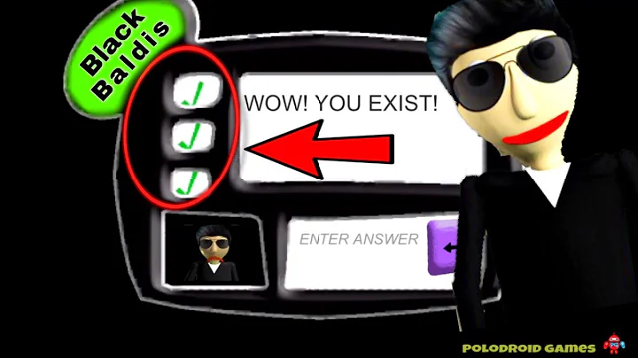 I SOLVED THE 3RD QUESTION IN BLACK BALDI’S BASICS | Black Baldi’s Basics Mod | Android GamePlay