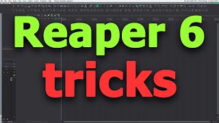 Reaper 6 tricks: Split items at timeline grid and shuffle