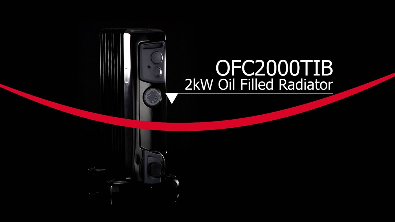 Dimplex OFC2000TiB 2kW Black Oil Filled Radiator Heater - YouTube