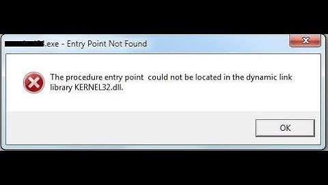 How to fix Entry Point not found error KERNEL32.dll Windows 10. 8 & 7