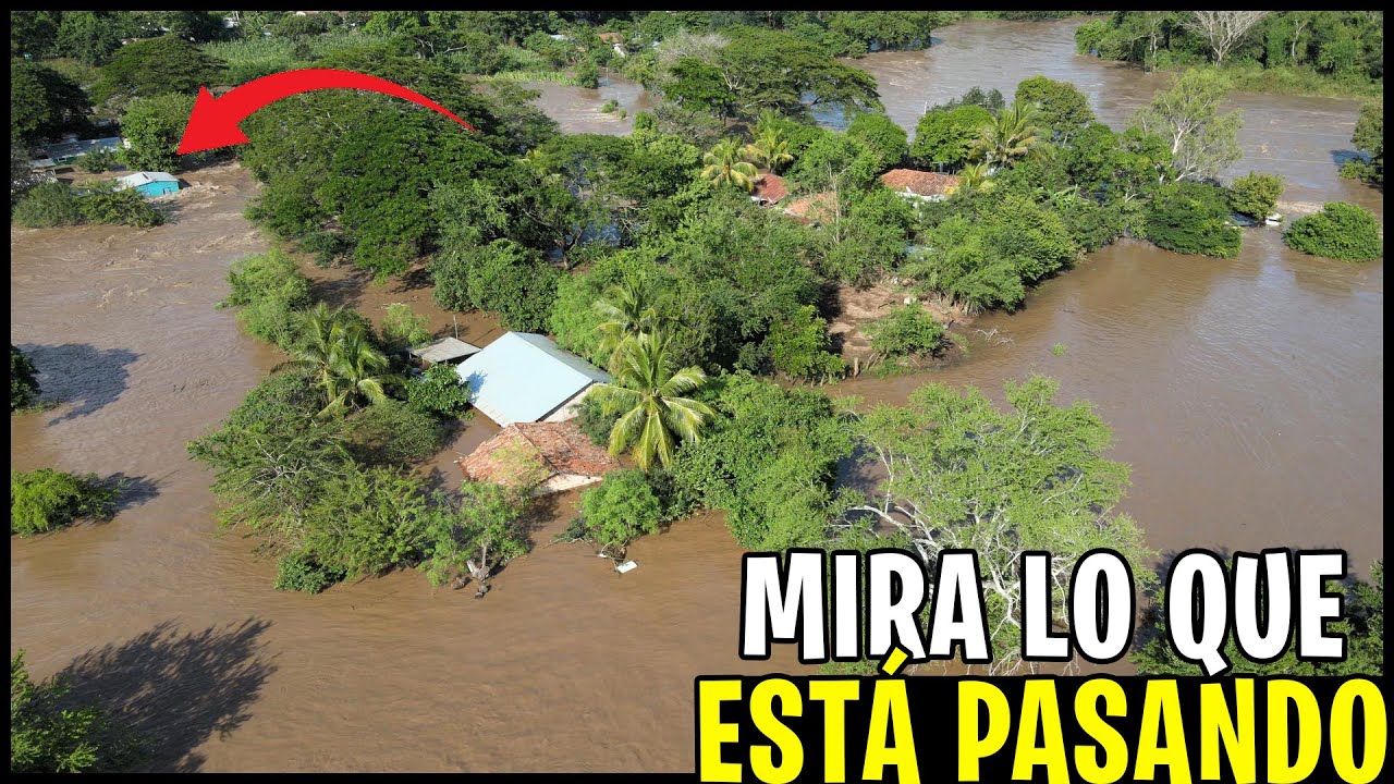 INUNDACIONES en el caserío Santa Fidelia del cantón La CANOA del municipio de SAN MIGUEL 