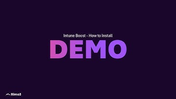 Rimo3 Intune Automation - How to install the extension