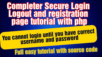 Complete Registration, Login and Logout Page tutorial php source code given | Devil Programmer