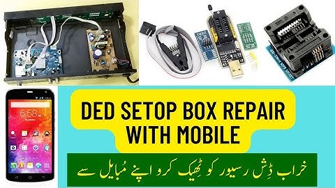 how to recover Ded setop box by CH341A mini usb programer with mobile phone.