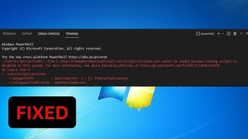 How To Fix File Cannot Be Loaded Because Running Script Is Disabled On This System pycharm / vscode