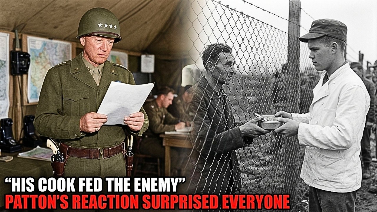 Patton learned that his cook was secretly feeding wounded German prisoners, and what he did was