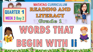 READING AND LITERACY 1 QUARTER 1 WEEK 3 DAY 2 | LETTER Ii SOUND | MATATAG