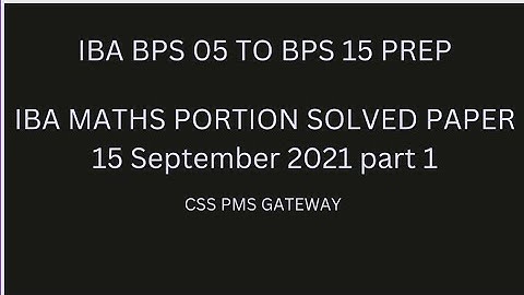 IBA JEST Math 15 September 2021 Solved|IBA 5 to 15 preparation|Math solved