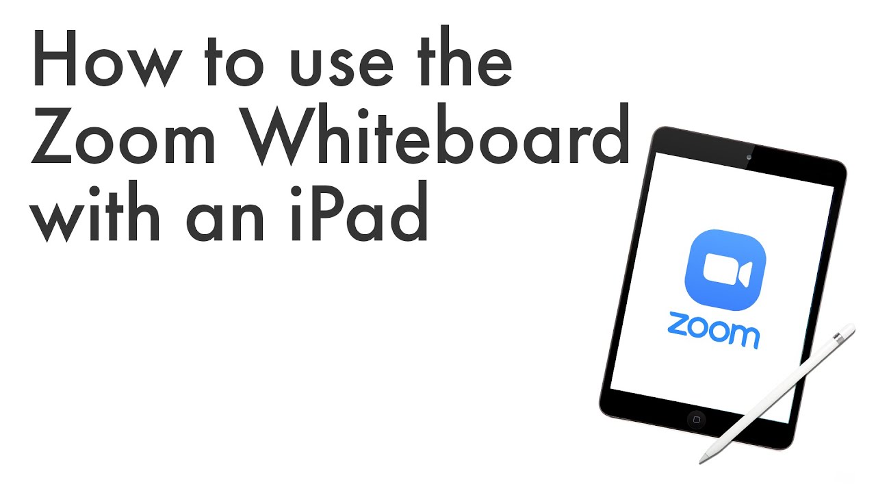 How to use the Zoom White board with an iPad YouTube