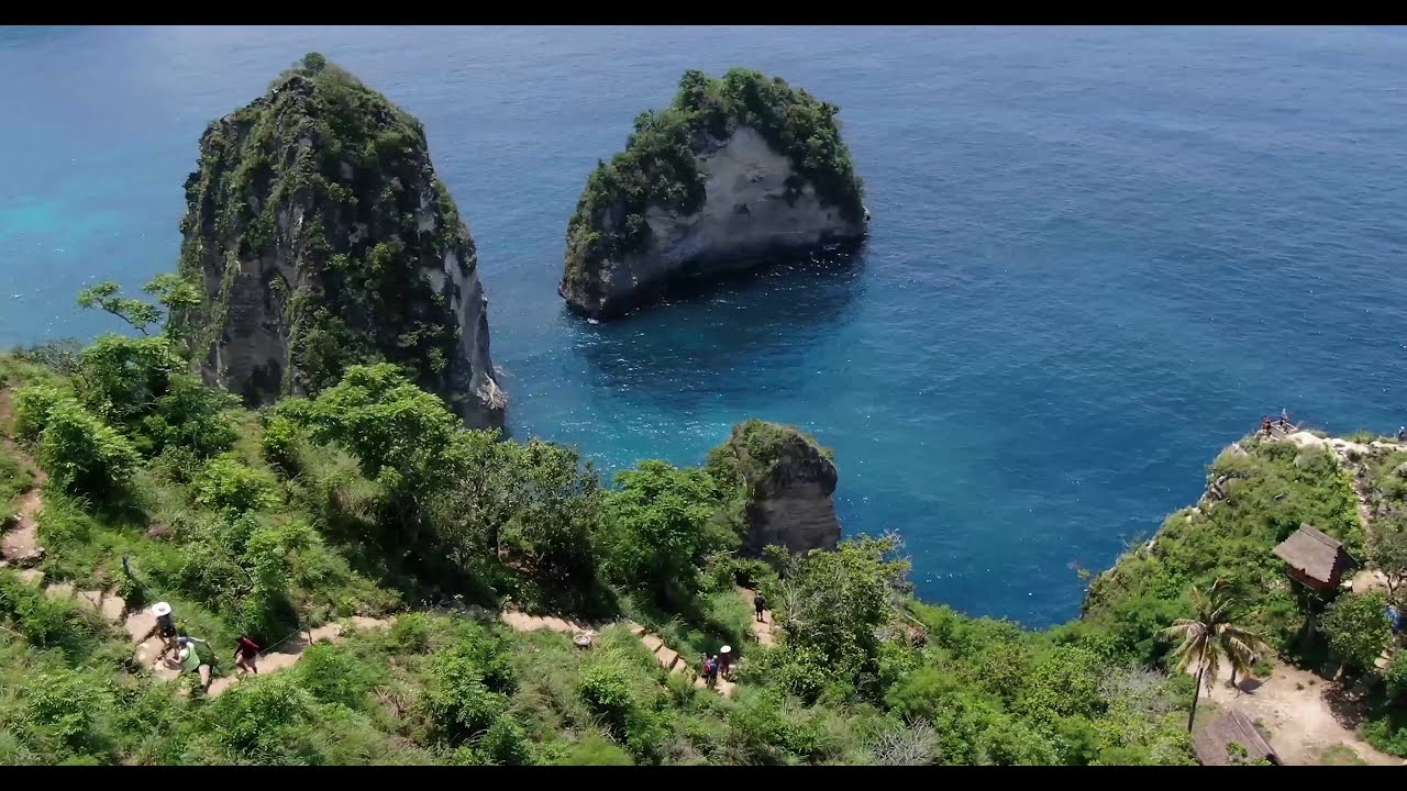 4K. Bali, Exotic Island Of Nusa Penida, Diamond beach, Angel Beach,  Kelingking Beach, Crystal Bay.