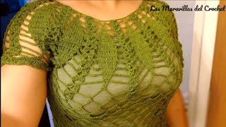 #LasMaravillasdelCrochet BLUSA A CROCHET(ganchillo) Paso a Paso (#1)