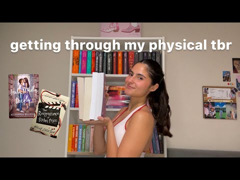 only reading from my physical tbr | reading vlog (NO spoilers)