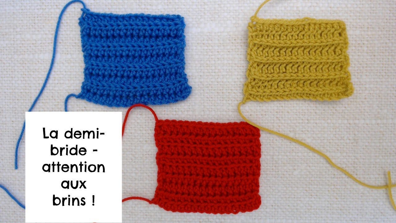 La demi-bride – attention aux brins !