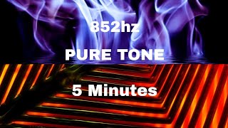 852hz Pure Tone Black Screen (5 Minutes)