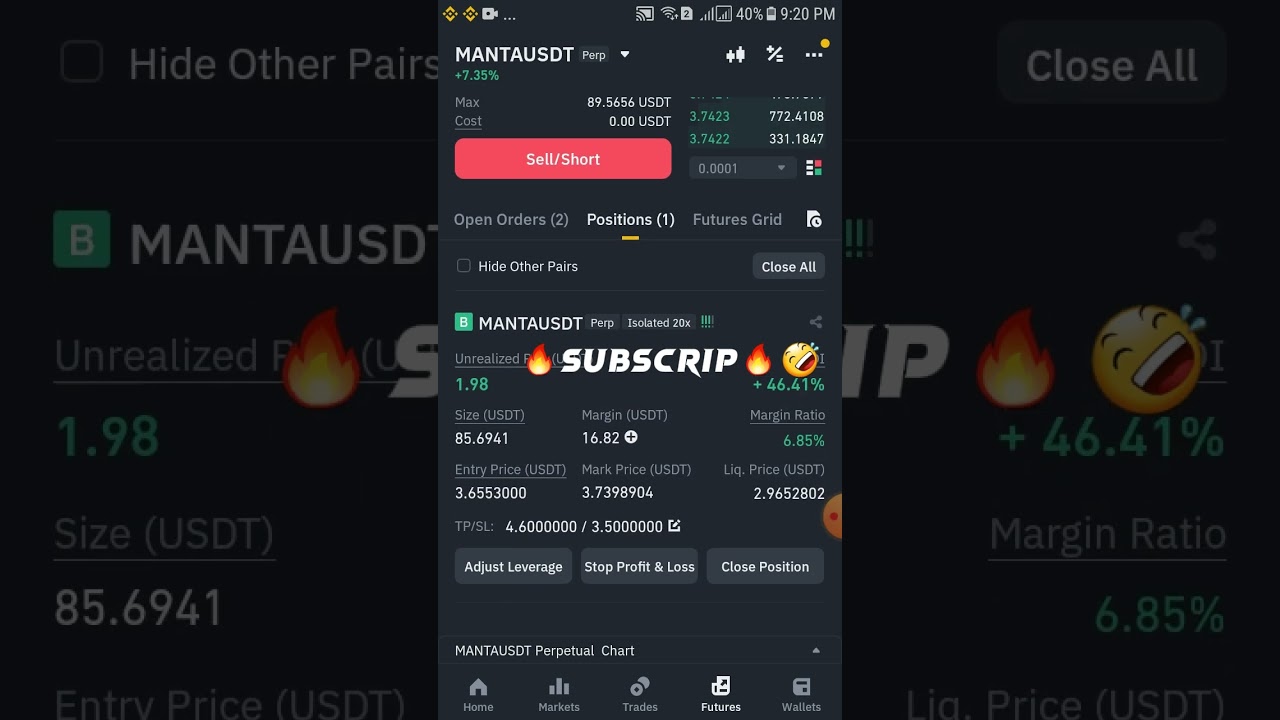 live trading on binance futher 