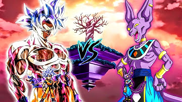 Goku Blizzard RN V2 OP (all form) (New) VS Beerus Hakai OP in Jump Force Mugen