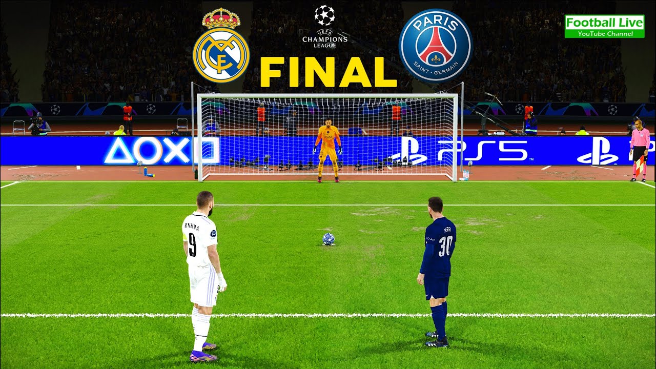 Real Madrid vs PSG - Penalty Shootout 2023 Final UEFA Champions League UCL eFootball PES Gameplay