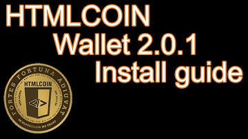 HTMLCOIN installation guide wallet 2.0.1