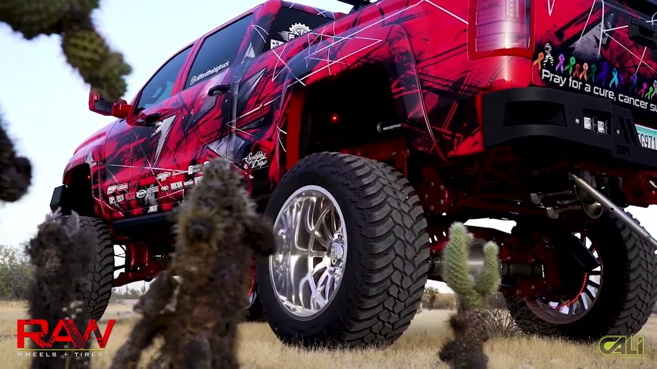 LIFTED CUSTOM GMC ON CALI OFF-ROAD WHEELS!