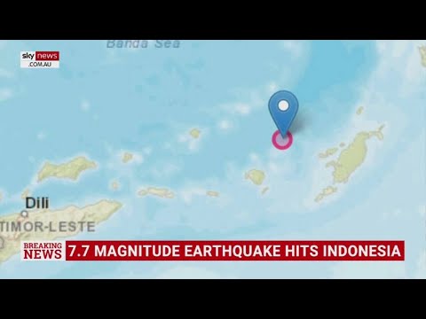 Indonesia hit by 7.7 magnitude earthquake