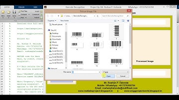 Barcode Reader using Matlab Project