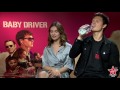 Lily james and ansel elgort talk about his kissing skills in baby driver