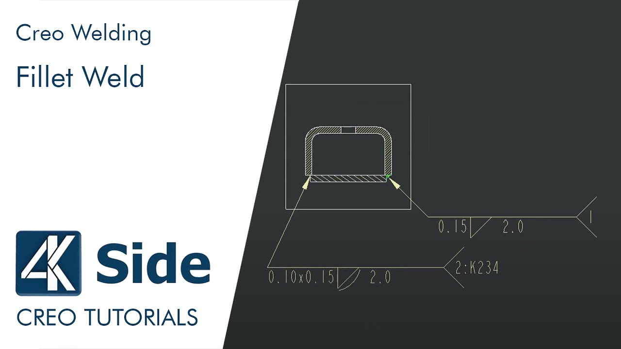 Creo Welding Tutorial Fillet Weld Surface Weld Type Light Weld Solid Weld Youtube
