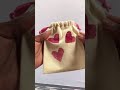 DIY mini drawstring bag /with Potato Block Printing #gifts to sew {sewing it DIY}